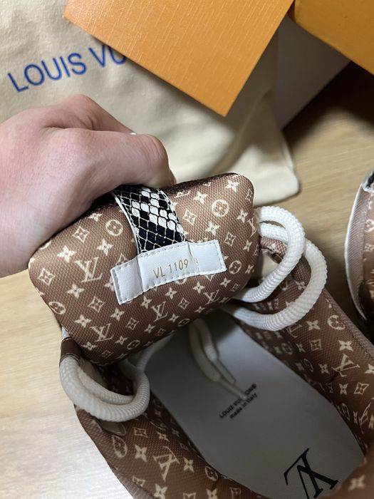 Adidasi LV Louis Vuitton Skate Sneakers Brown/Snake Skin 42/43