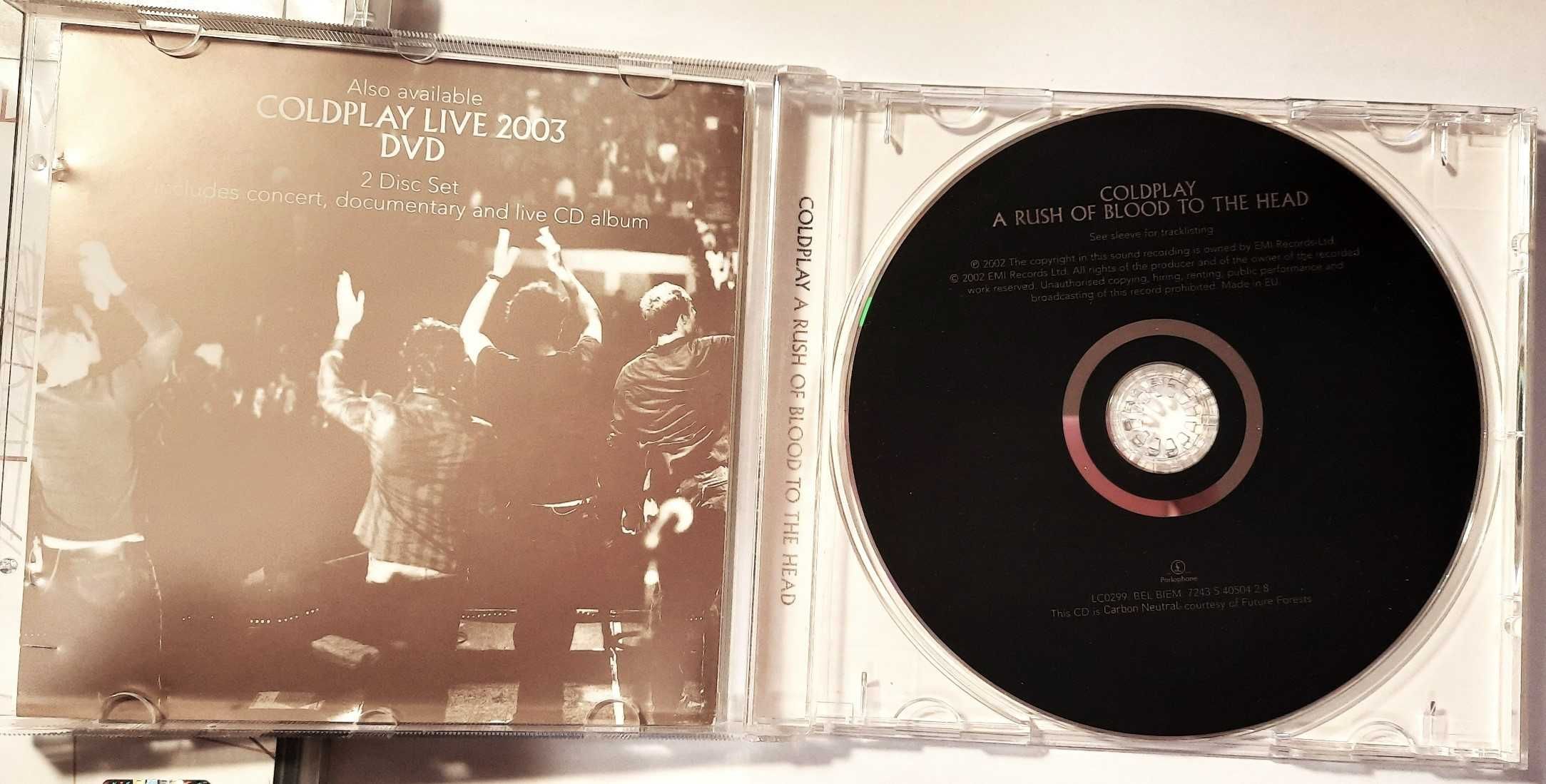 Coldplay CD 'A Rush of Blood to the Head' + DVD Concert 2003