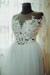 Set body mireasa Rhea Costa si fusta de tulle