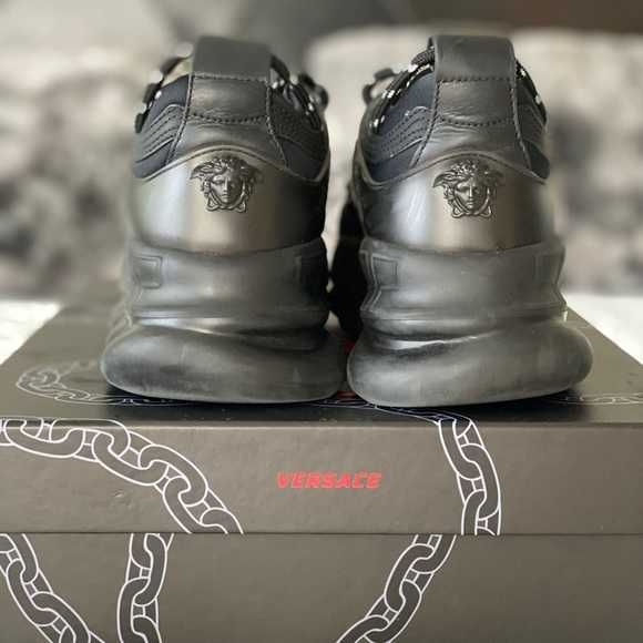 Adidasi Versace Chain Black