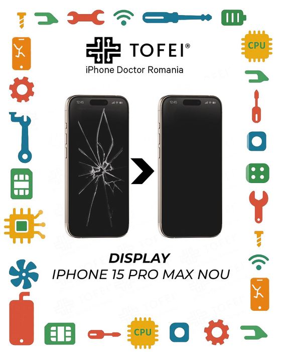 Display iPhone 15 Pro Max nou Apple  ORIGINAL