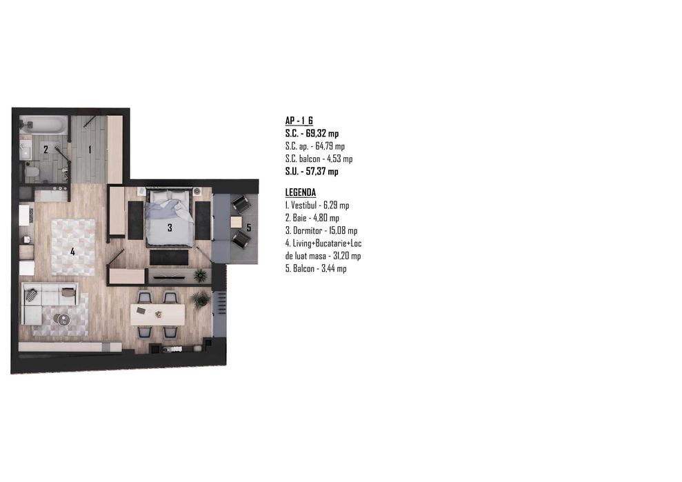 Apartament de vânzare – Nr. 10 | Sophie Residence, Oradea
