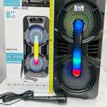Преносима караоке колона GTS-1702 2х8 инча FM