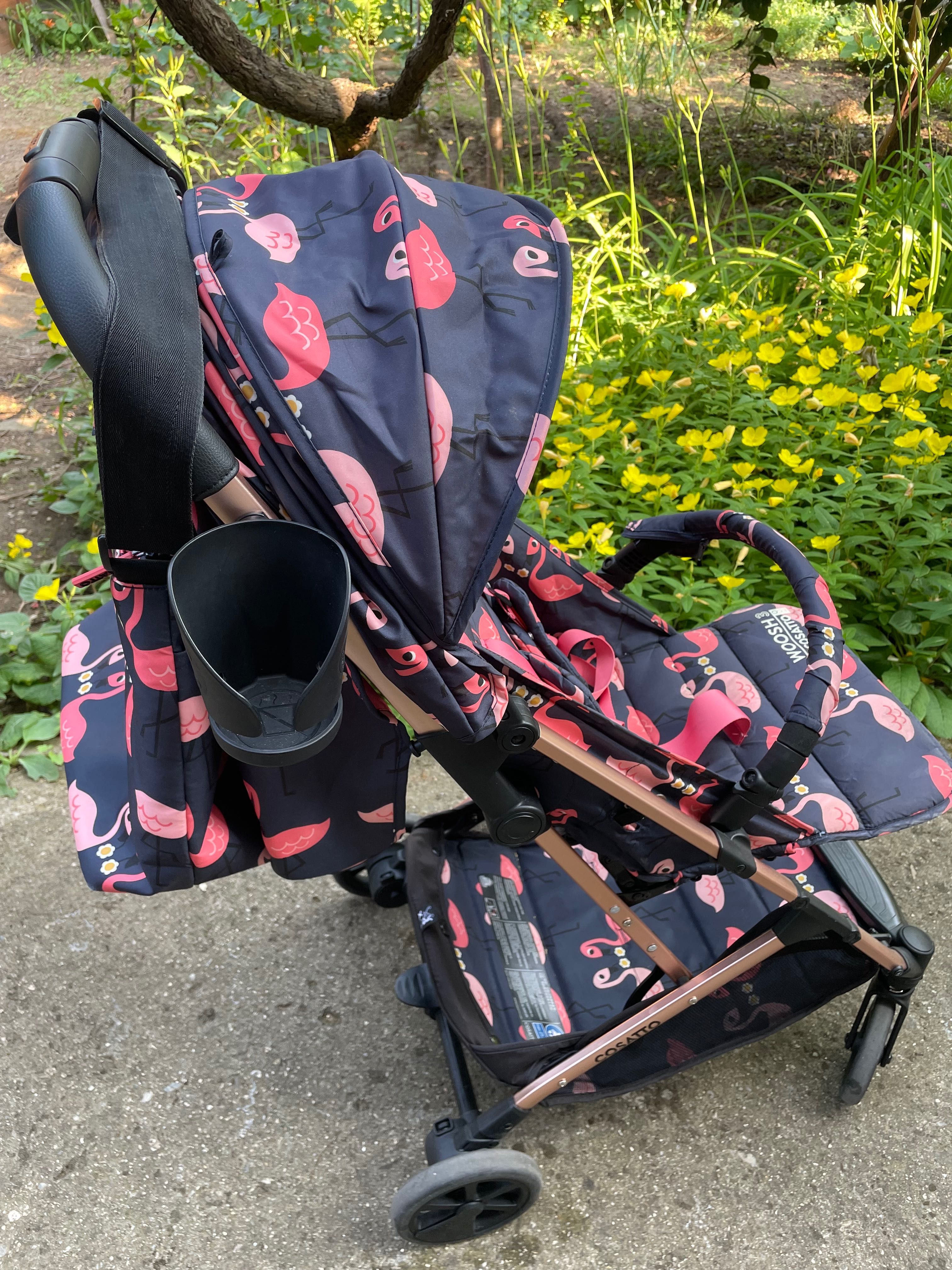 Детска количка Cosatto Woosh 3 като нова. Pretty Flamingo
