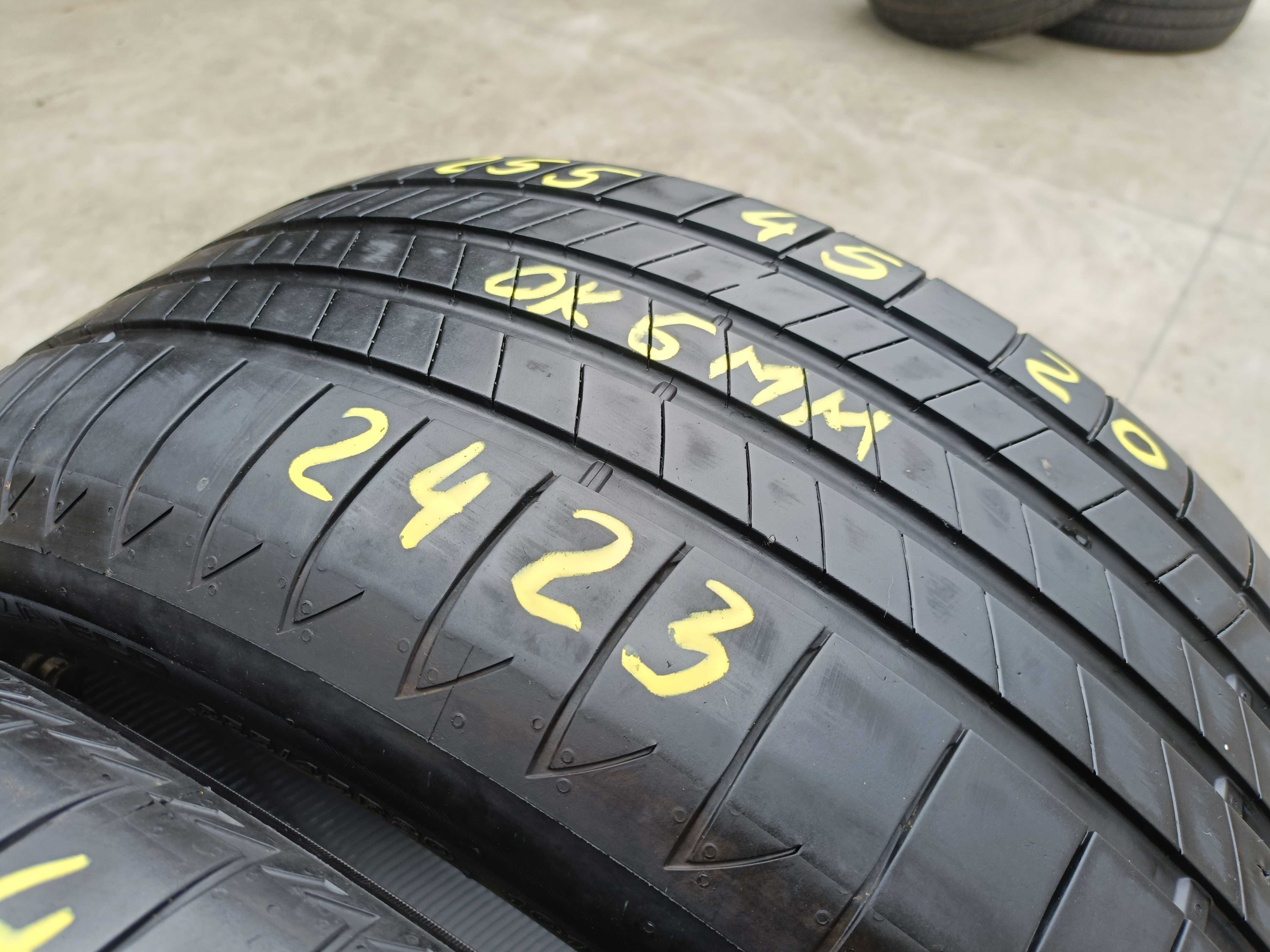 Doua anvelope vara 255 45 20 bridgestone turanza eco 6 mm dot 2423