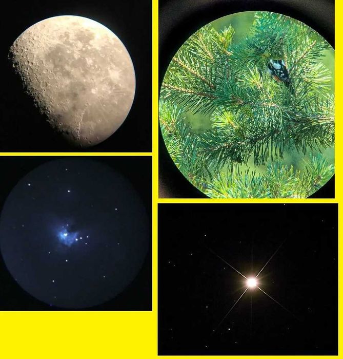 70 -миллиметровый астрономический телескоп для детей - увеличение 100x