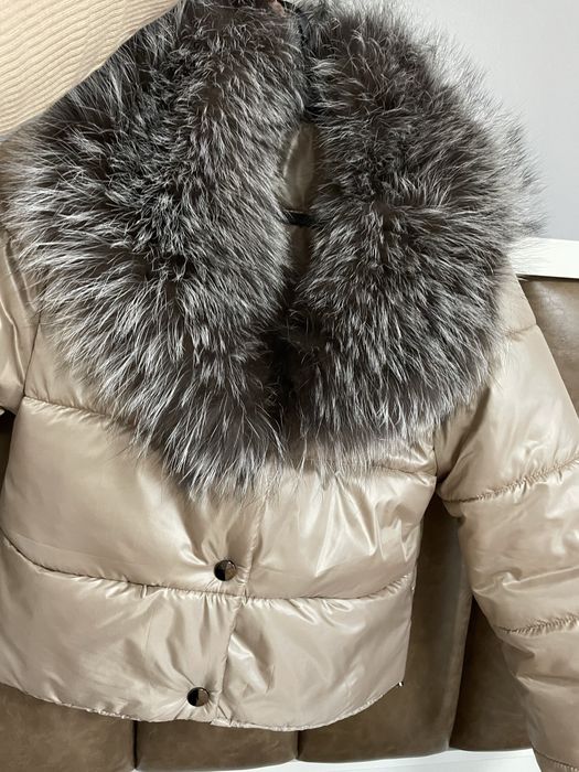 Geacă noua cu guler dun vulpe