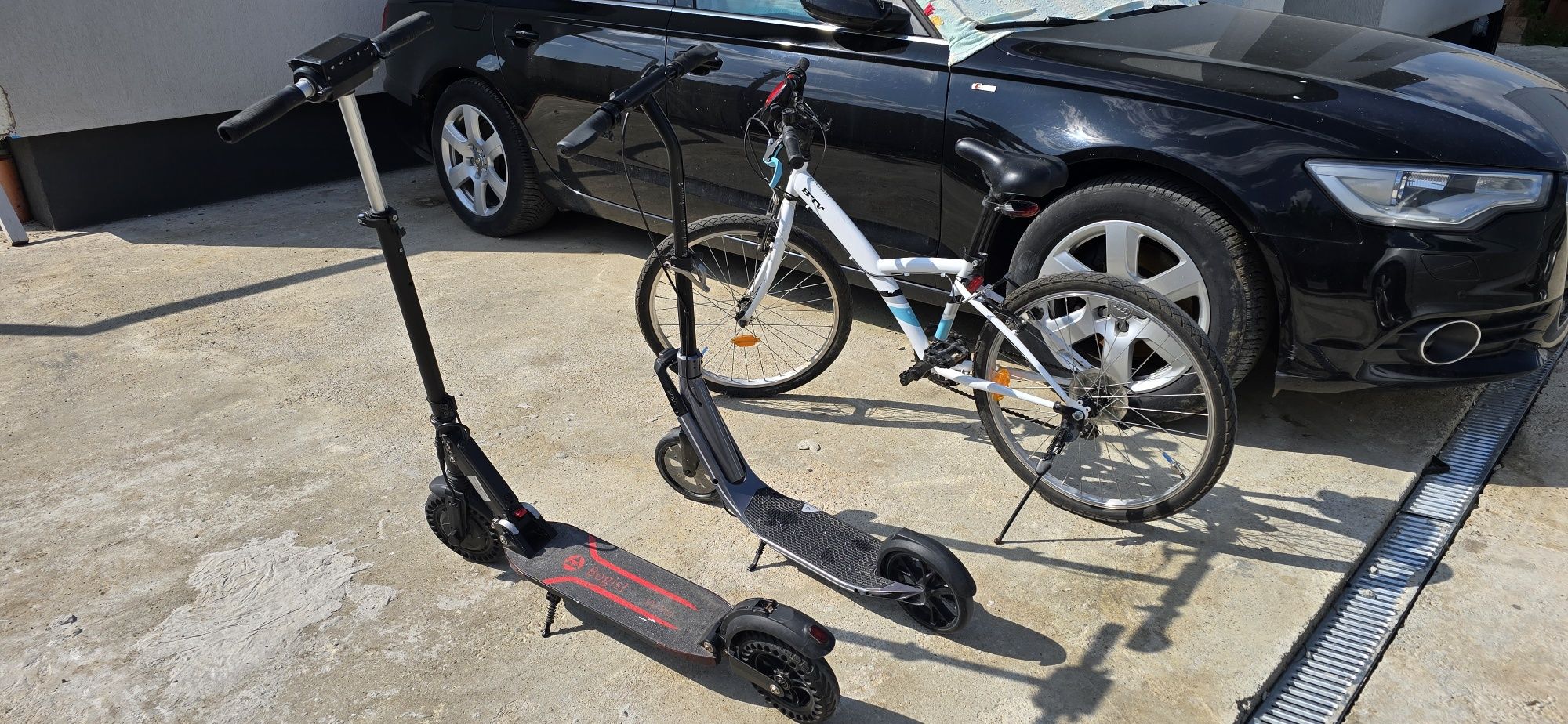 Trotinetă electrică-Trotinetă manuală-Bicicletă BTwin 100 originală
