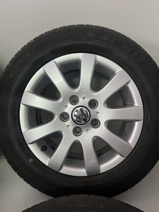 Оригинални джанти 15 цола 5х112 за Фолксваген с летни гуми 195/65/15