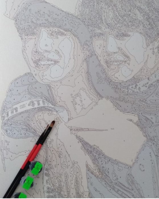 Рисование  по фото по номерам!!!