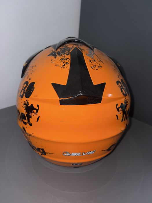 Cască full fece portocalie