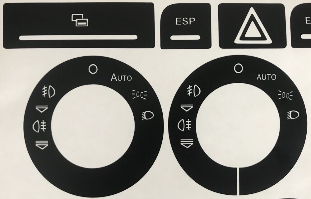 Stickere reconditionare butoane pentru Audi A4 B6-B7