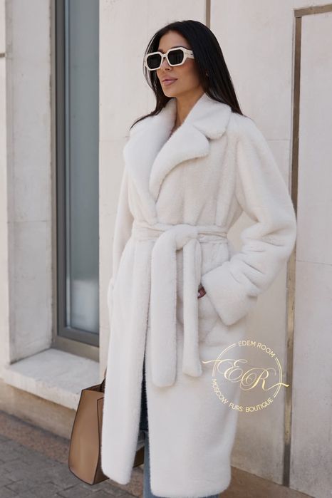 Эко шуба в идеальном состоянии