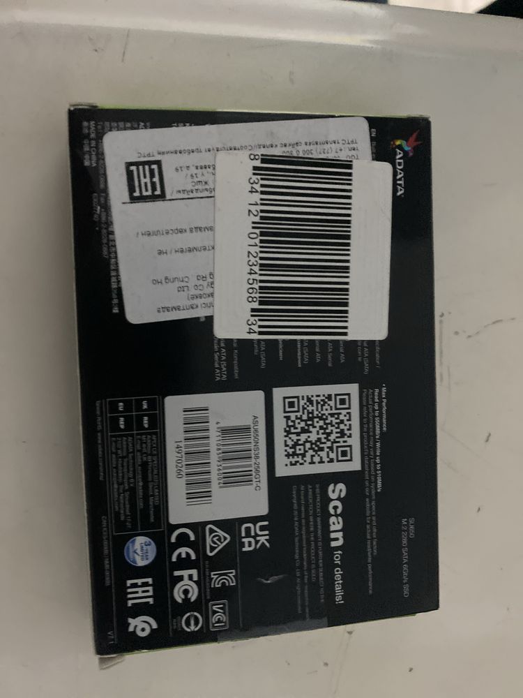 SSD M2 ADATA 256 gb