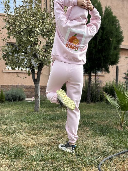 Розов ватиран анцуг – топъл и удобен