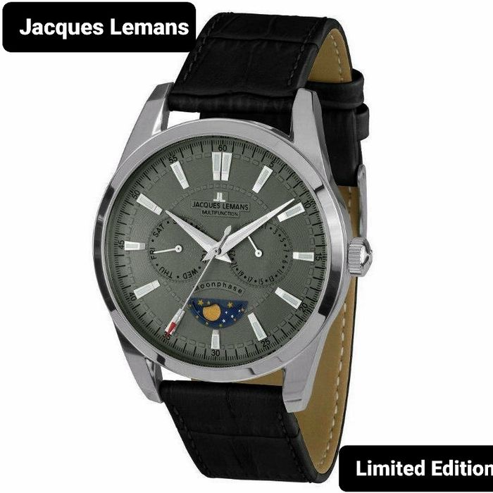 Ceas de mana*JACQUES LEMANS*Barbati*Moonphase*(atlantic tissot fossil