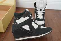 Sneaker cu talpa Wedge, Replay Blue Jeans