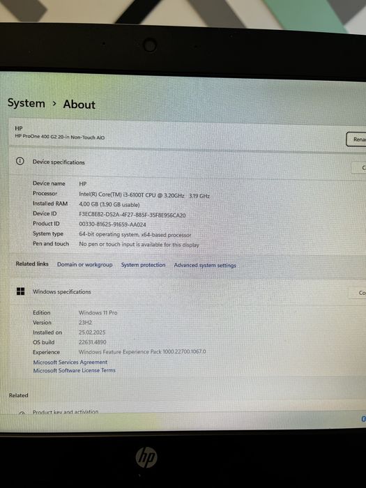 HP all in one calculator HP componente incluse