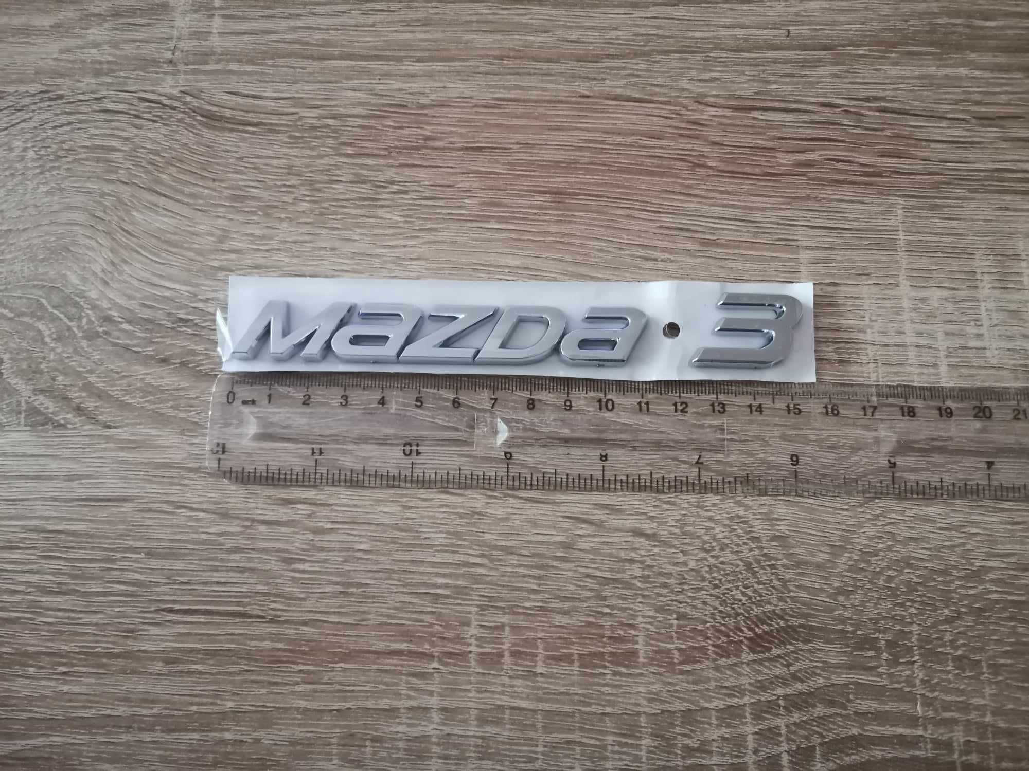 Надпис емблема Мазда Mazda 3 нов стил