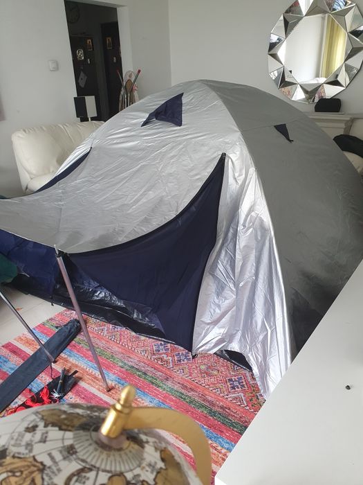 Paravan camping 4 persoane 200X220 prelată suplimentară anti UV