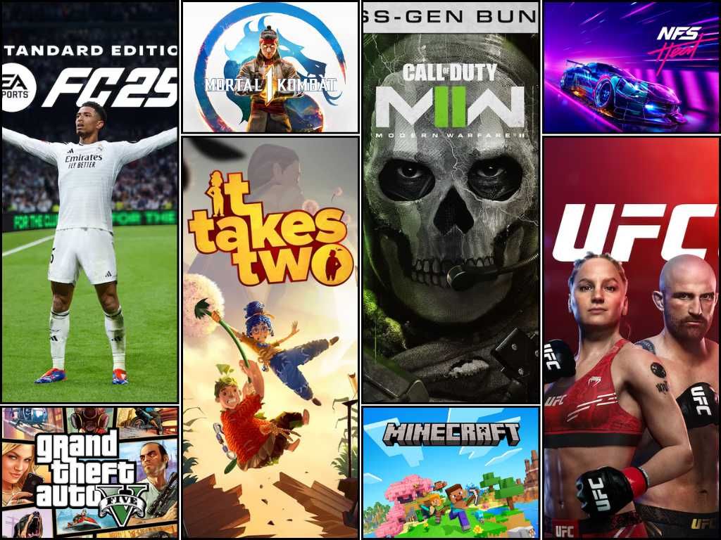 Запись и Установка игры на PlayStation PS4/PS5 FC24 UFC GTA MORTAL