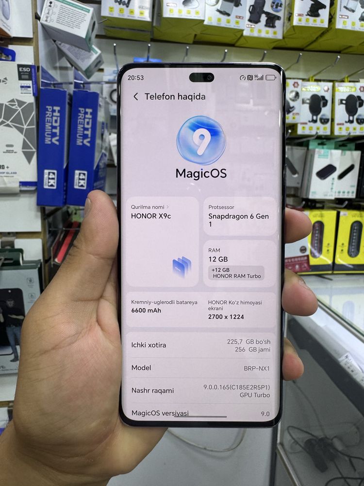 Honor X9c 5g  12/256 gb arzoon