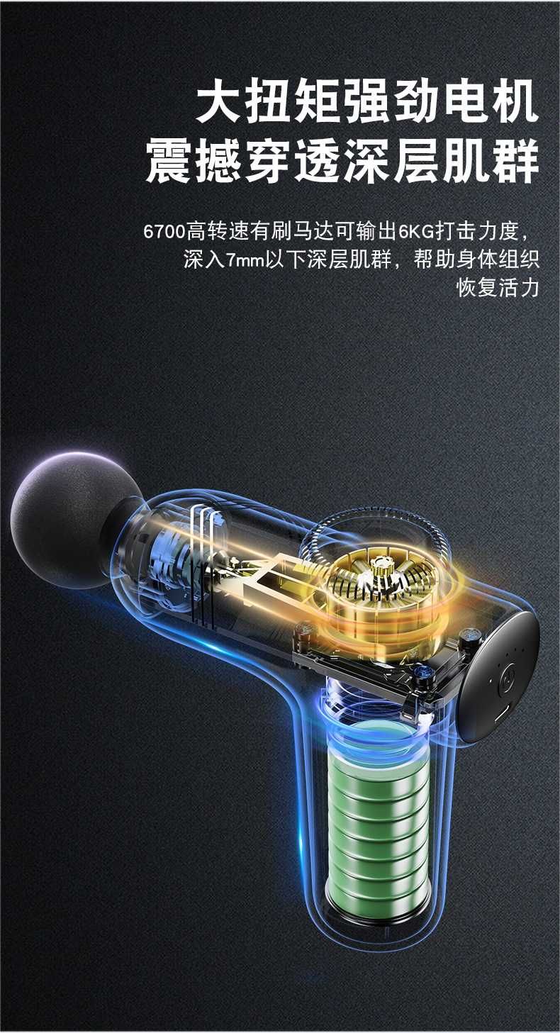 Yesido MG01 Электрический мини бесшумный массажный пистолет для тела