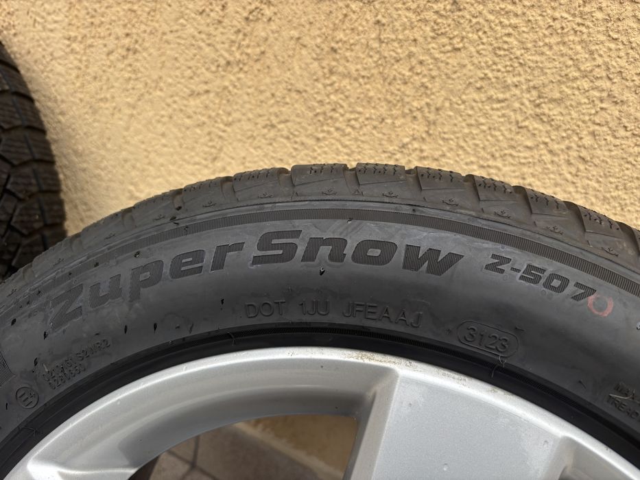 jante aliaj + anvelope 205/55/16 pentru vw skoda seat audi