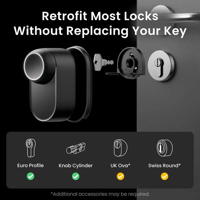 SwitchBot Lock Ultra Touch Doorbell Combo смарт комплект