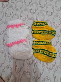Вязанные носочки на малышей до года