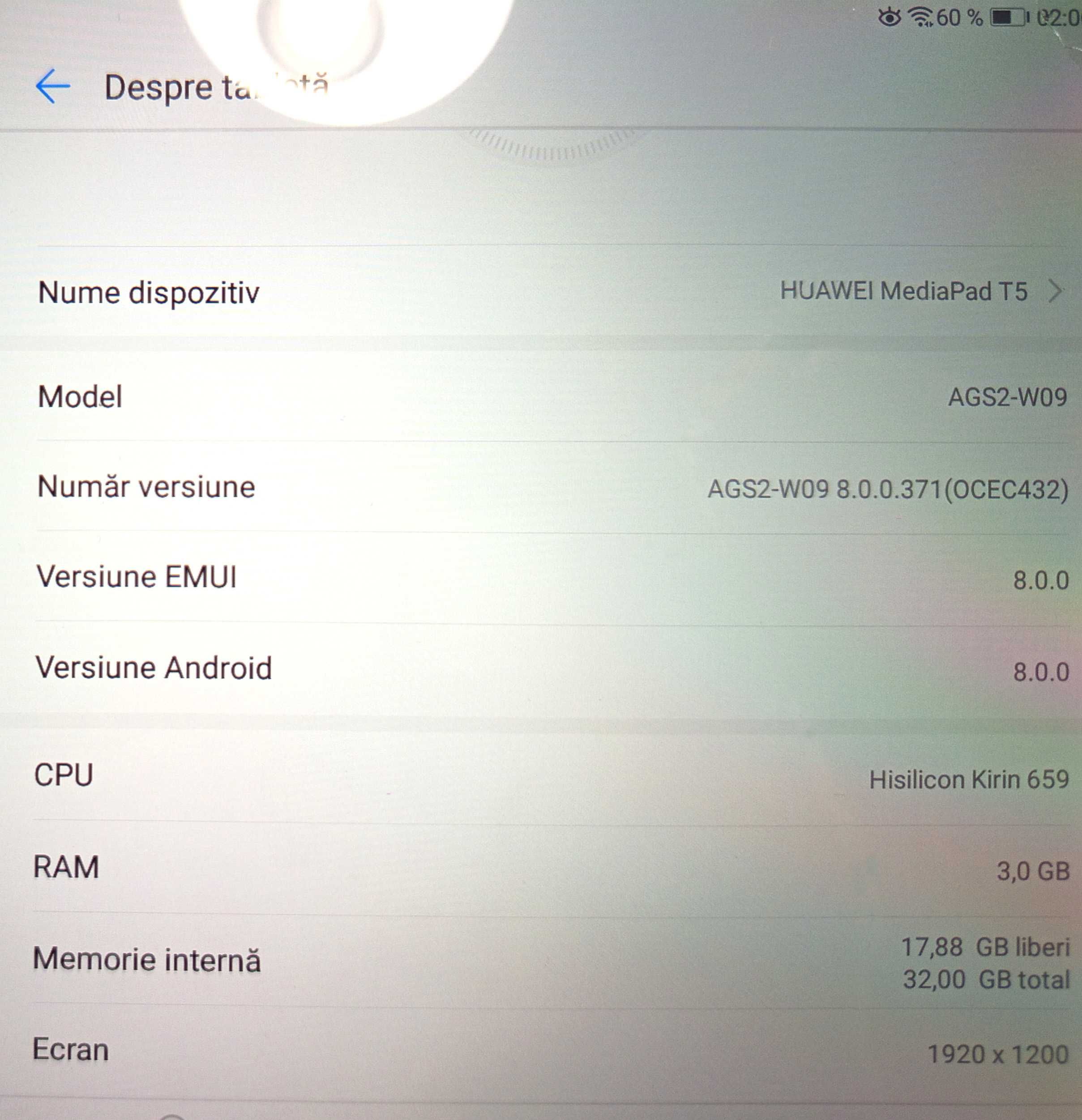 Tableta Huawei MediaPad T5,  10.1 inch, (3 Gb. RAM)