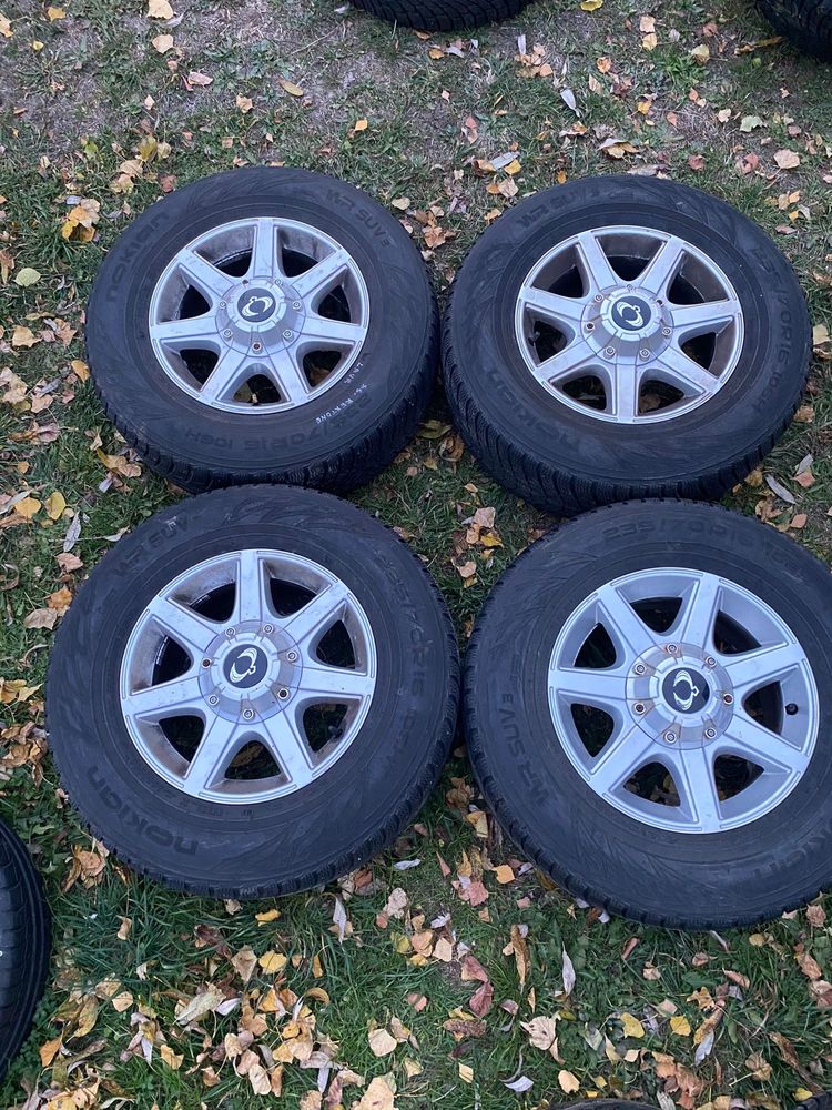 Jante aliaj 5x130 ssangyong Actyon Rextone cu anvelope iarna 235 70 16