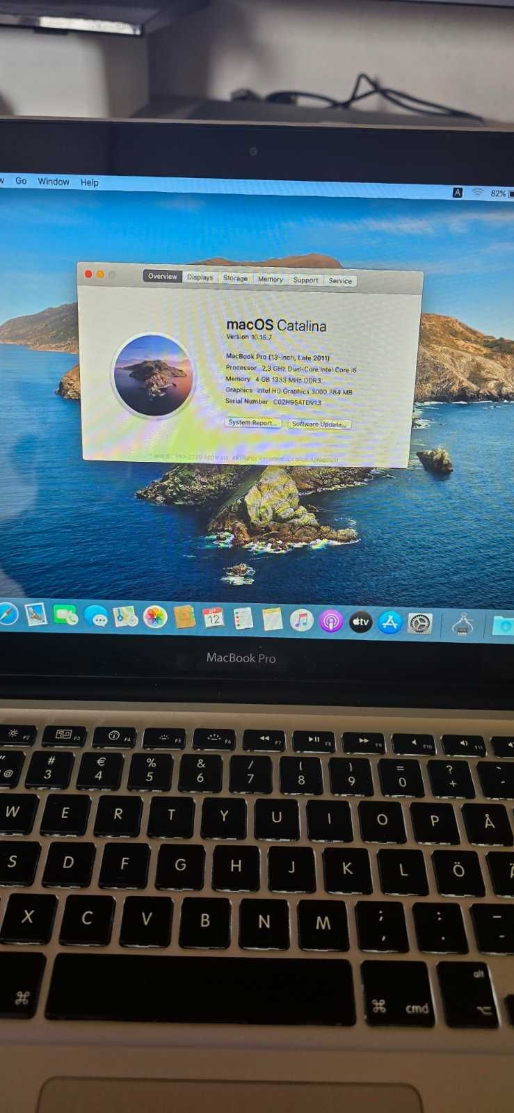 MacBook Pro 13.3'' 4GB RAM 128GB SSD Intel Core i5-като нов!Батерия-8ч