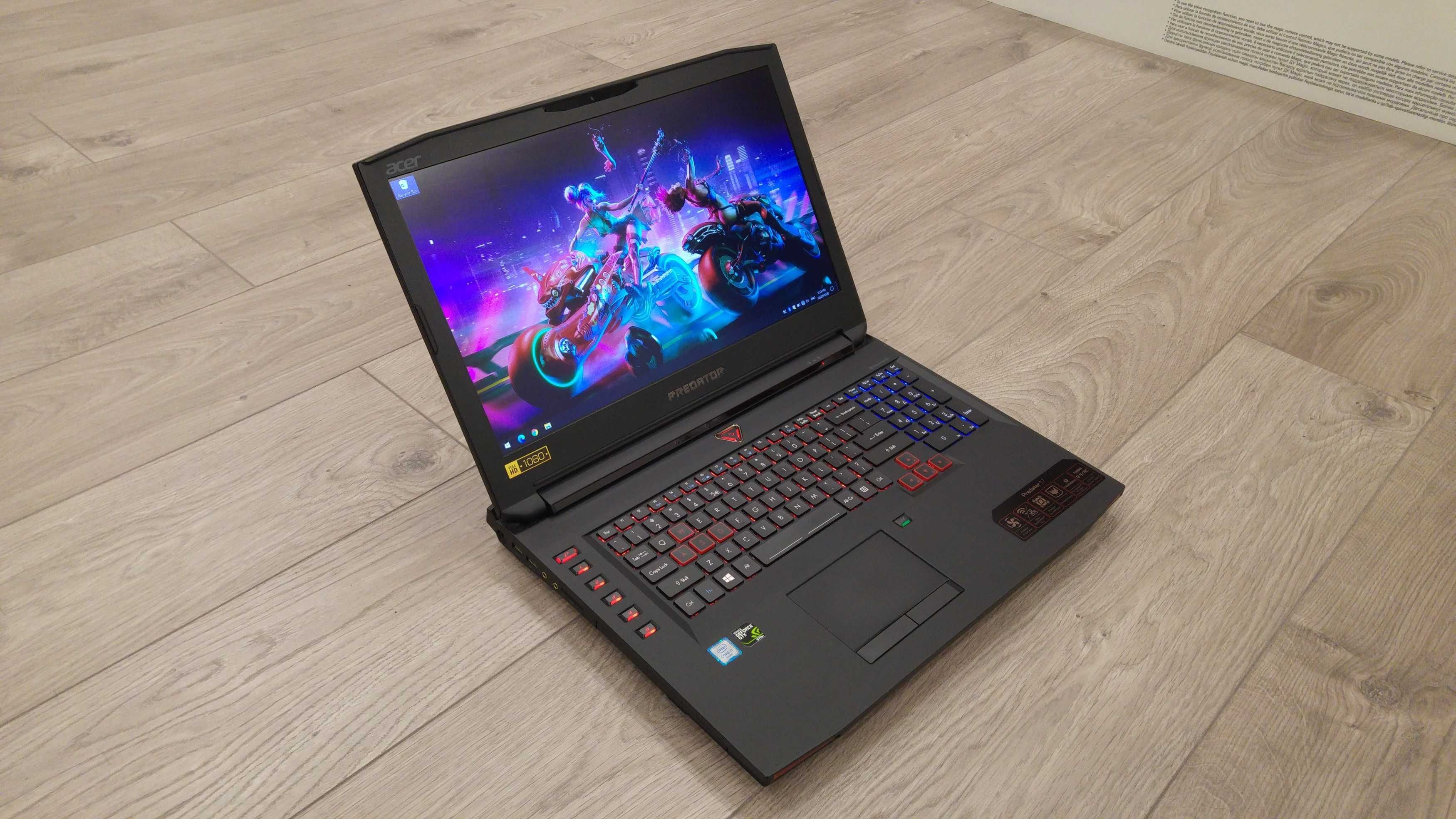 Laptop gaming Predator, intel core i7, video 8 GB , 32 gb , 17,3 inch