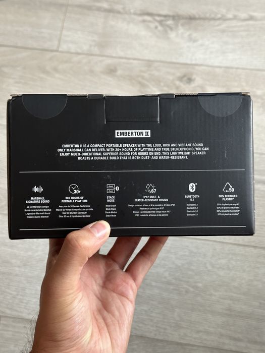 Boxa Marshall Emberton II Sigilata