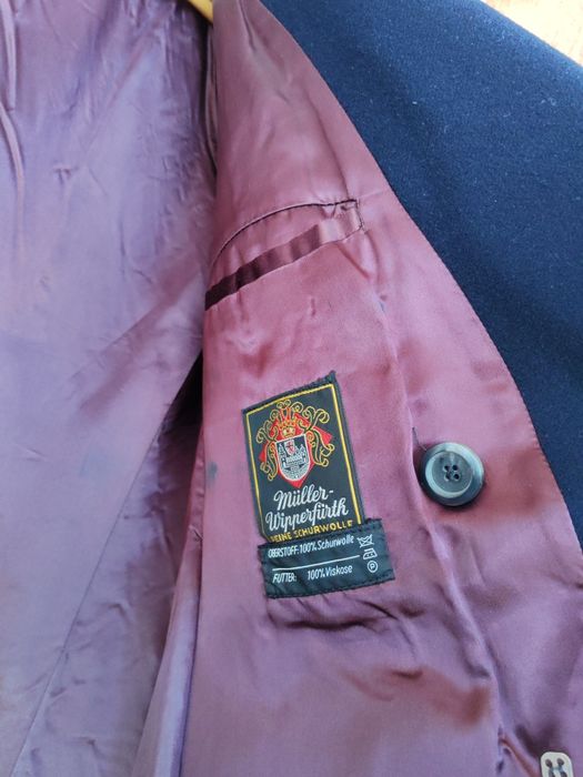 Palton L bărbătesc 100% lână virgină