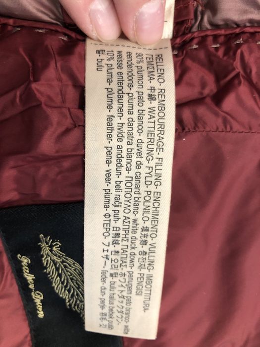 Vesta Massimo Dutti cu pene de rata