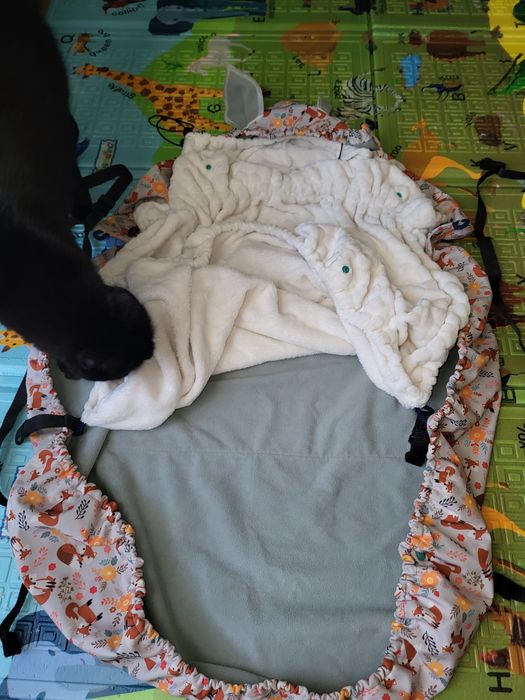 Protectie de iarna marsupiu Handmade by Ioana Cimpean