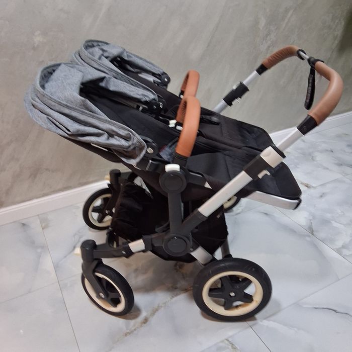 Carucior gemeni Bugaboo donkey  set 2in1 sport si scaune auto