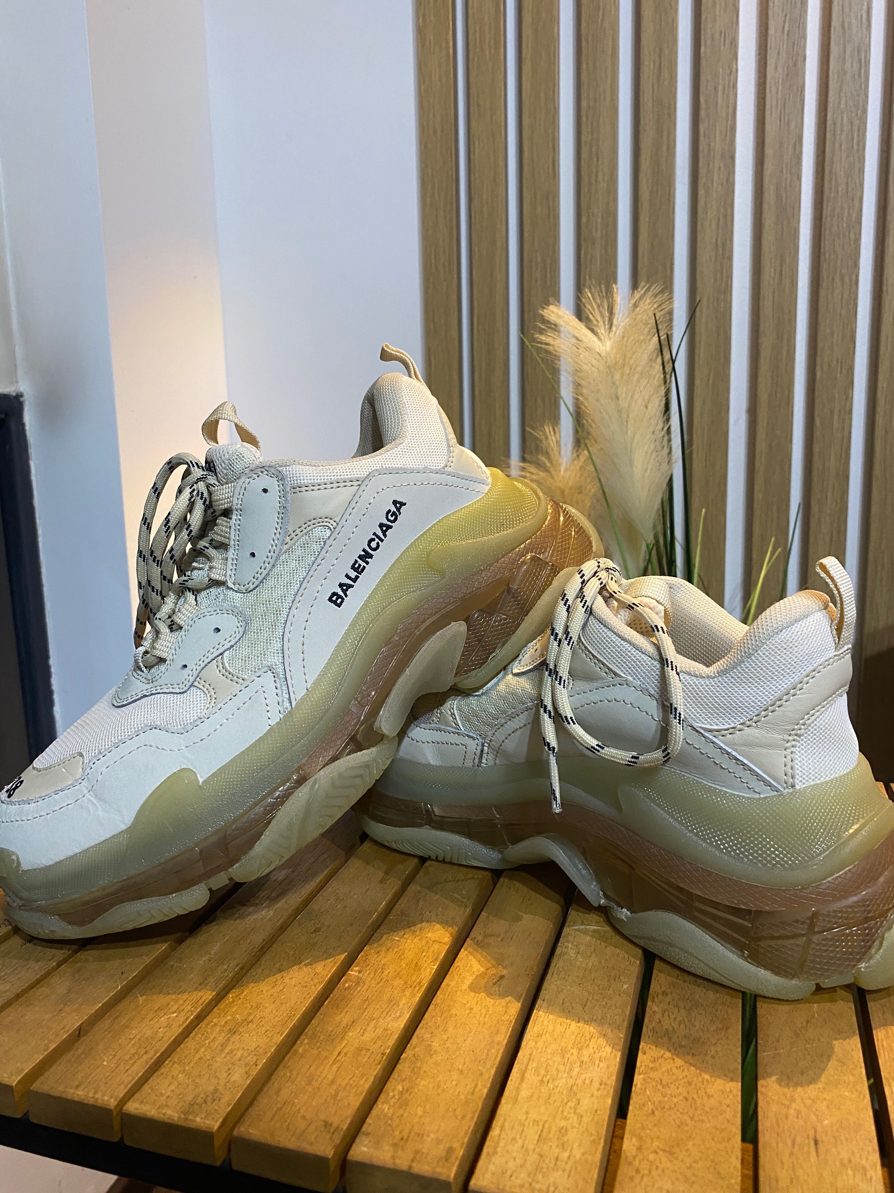 Balenciaga Triple S clear sole sneakers