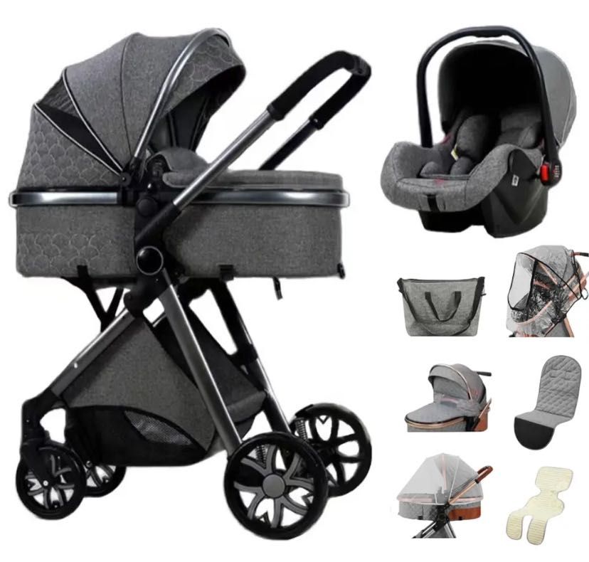 NOU Carucior bebe 3 in 1 bebelus landou copii pliabil smart + CADOU