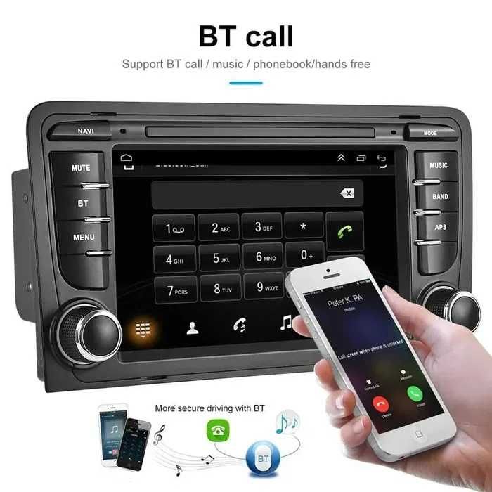 Navigatie Android dedicata Audi A3/S3/RS3 Carplay Android Auto