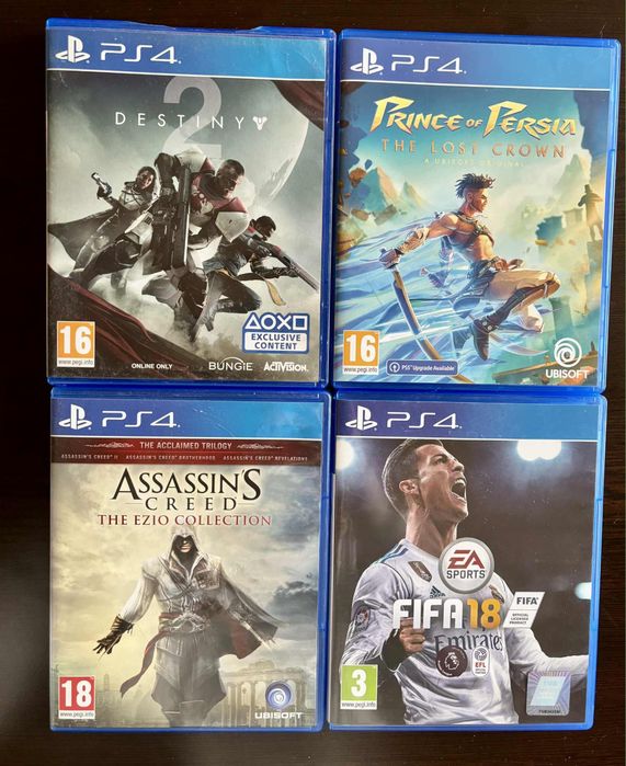 Продавам PlayStation 4 Pro + 4 игри