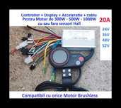 Controller 20A + Display Tf-100 + acceleratie,  orice trotineta motor