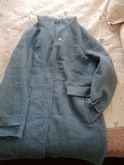 Дамско палто в графитен цвят