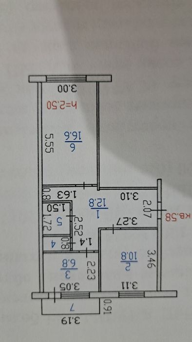 Продам 2х комнатную квартиру
