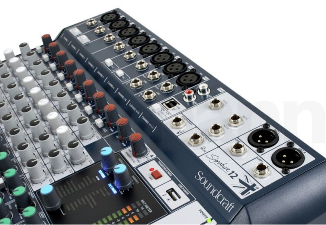 Mixer audio sunet SoundCraft cu procesor sunet, interfata Usb Ca nou