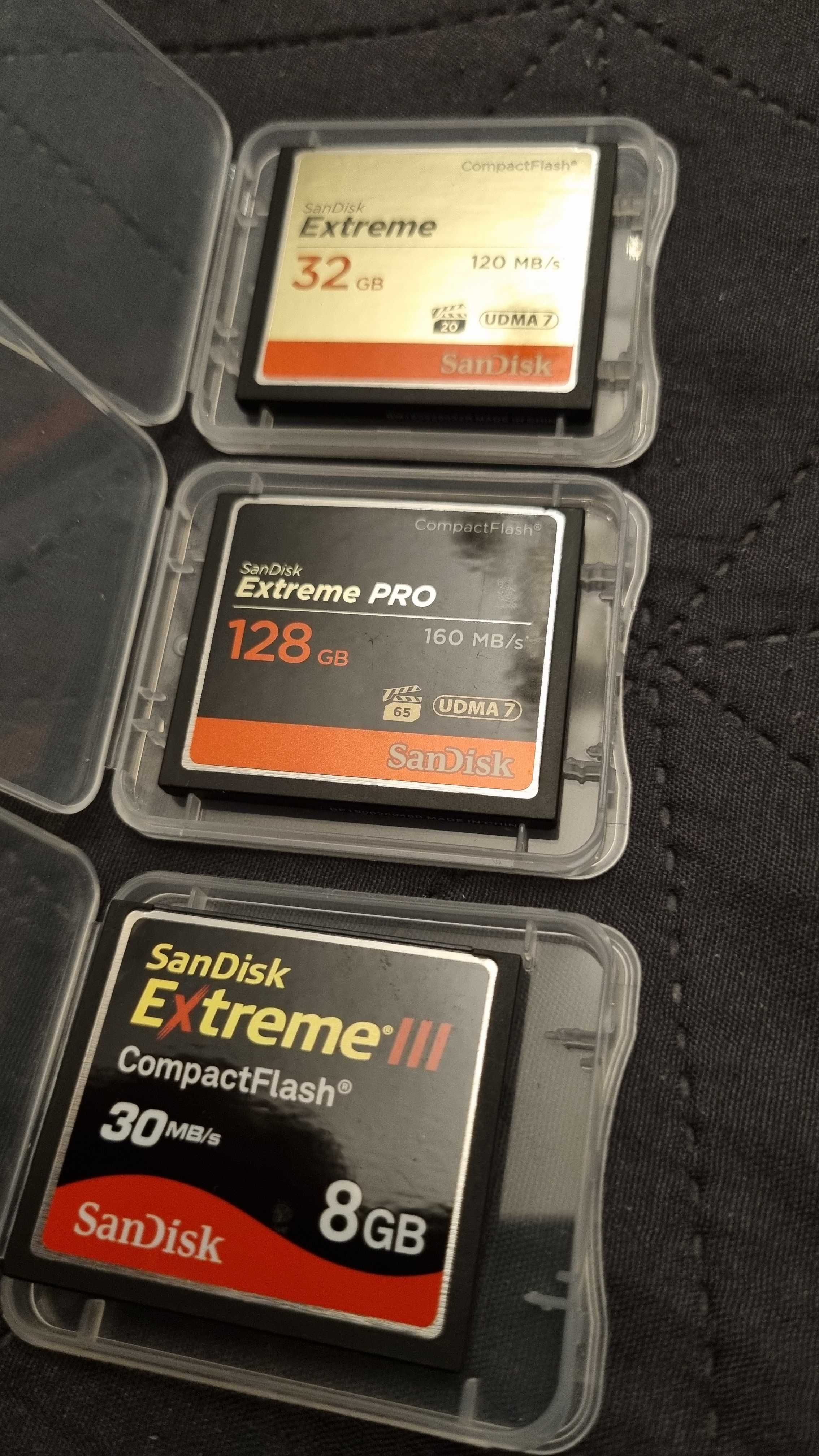 Memorii/carduri CF SanDisk 8. 32 & 128gb