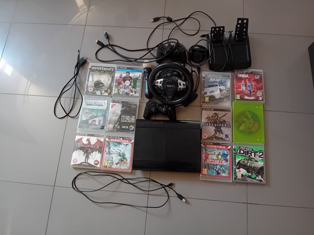 Play Station 3 , кормило и игри