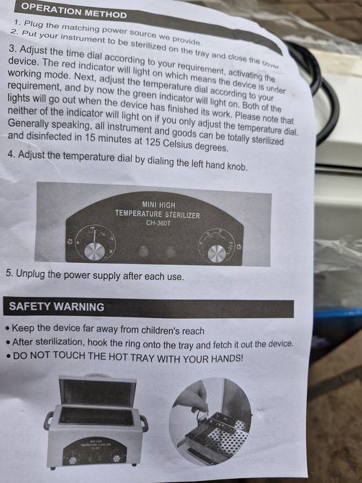 Sterilizator de obiecte